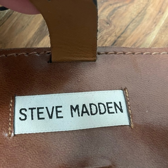 Steve Madden Agathist Black Leather Strappy Sandal, NWOT, 10M - Picture 5 of 9